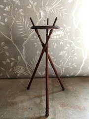 Antique Campaign Washbowl Stand