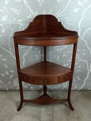 Georgian Mahogany Corner Washstand
