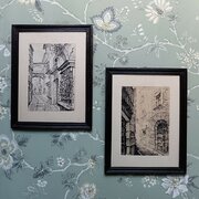 Mid-Century Architectural Ink Drawings