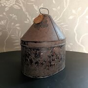 Antique Military Tin Hat Box