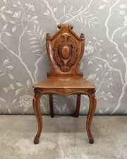 Victorian Oak Hall Chair