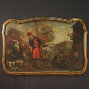 17th Century Painting, The Sacking Of The City