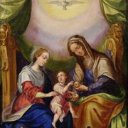 18th Century Copper Religious Painting