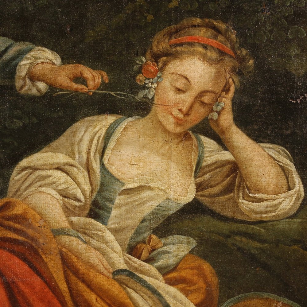 Antiques Atlas - 19th Century French Romantic Scene Painting