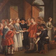 19th Century French Painting, Genre Scene 