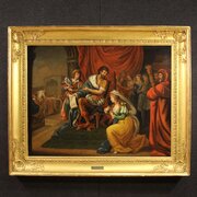 19th Century French Painting Oil On Canvas