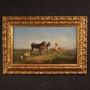 19th century Italian bucolic landscape painting