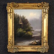 19th Century Painting Signed Peyron, Landscape