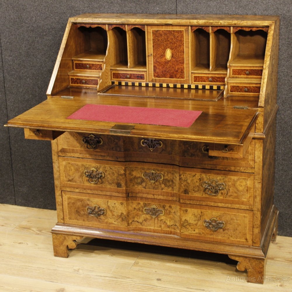 Antiques Atlas 20th Century Dutch Inlaid Bureau In Walnut