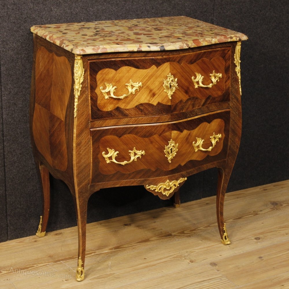 20th Century French Inlaid Dresser With Marble Top Antiques Atlas