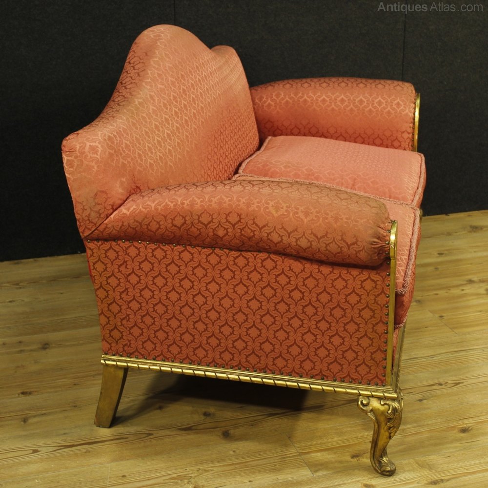 Antiques Atlas 20th Century Spanish Sofa In Golden Wood