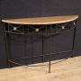 20th century French half-moon console