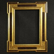 20th Century Italian Gilded And Painted Frame