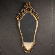 20th Century Italian Lacquered Louis XV Mirror