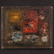 American Abstract Painting Signed J. Wolff