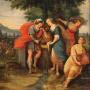 Antique Flemish painting on panel 17th century