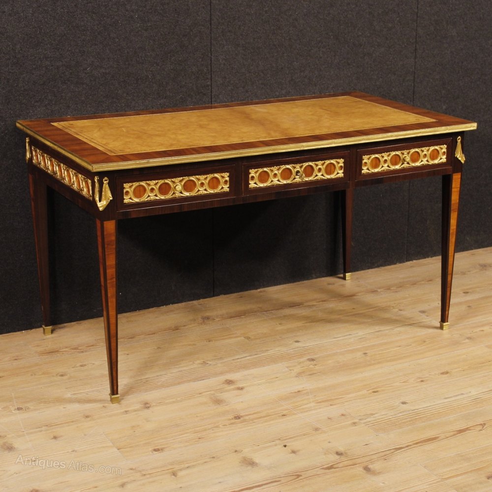 Antique French Wooden Writing Desk Napoleon Iii Antiques Atlas Antique French Wooden Writing Desk Napoleon Iii