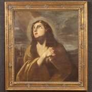 Antique Italian Magdalene Painting 17th Century