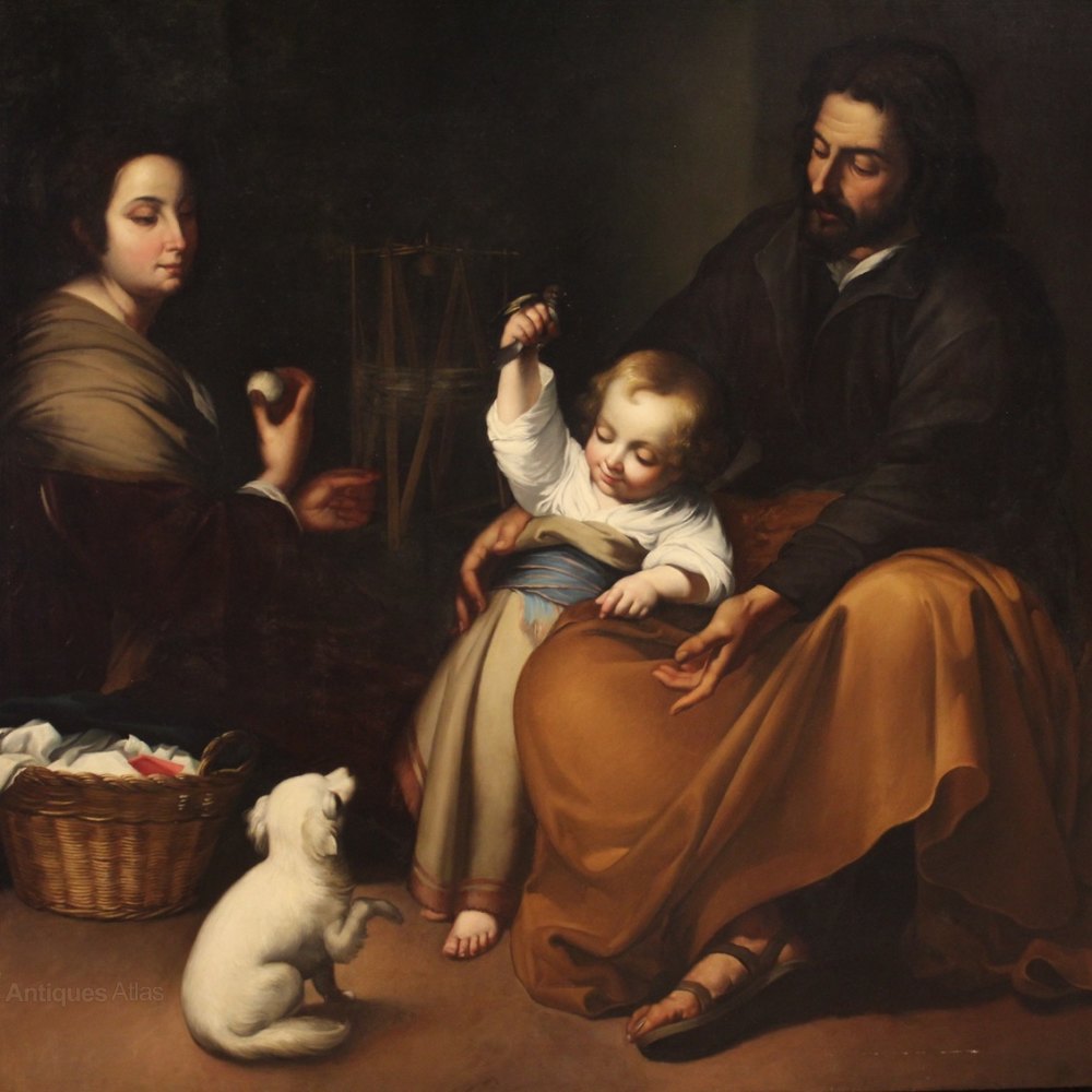 Antiques Atlas Antique Spanish Painting Domestic Scene