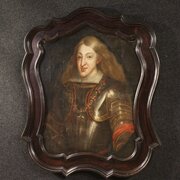 Antique Spanish Portrait From The 17th Century, Ch