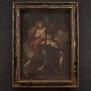 Antique Tuscan Painting Of Saint Mary Magdalene