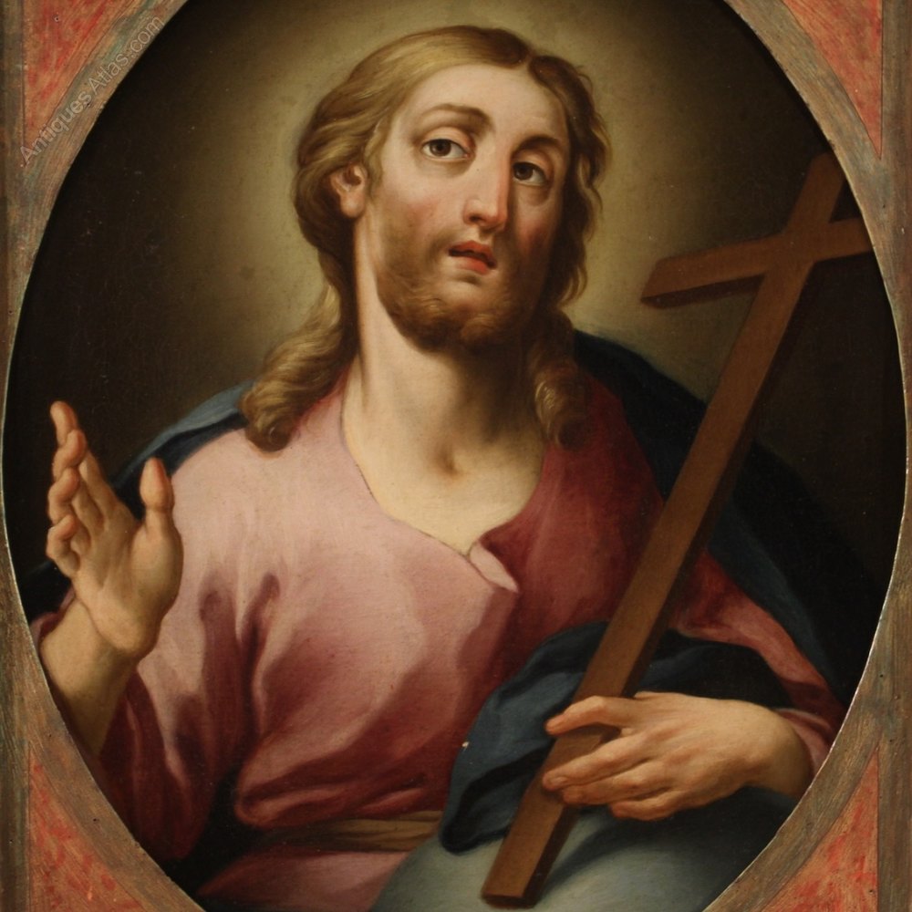 Antiques Atlas Antique Painting Depicting Christ 18th Century