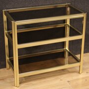Design Etagere Side Table In Gilded Metal 