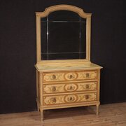 Dresser In Lacquered Wood With Mirror Louis XVI 