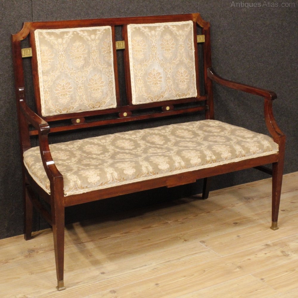 French Art Deco Sofa In Mahogany Wood Antiques Atlas