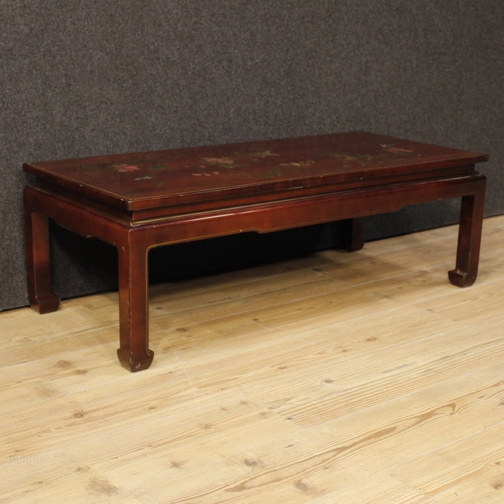 Antiques Atlas French Coffee Table Lacquered Painted Chinoiserie French Coffee Table Lacquered Painted Chinoiserie