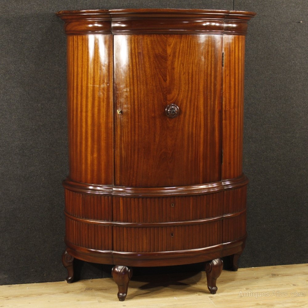 French Wardrobe In Carved Mahogany Wood Antiques Atlas