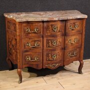 French Inlaid Commode In Louis XV Style 