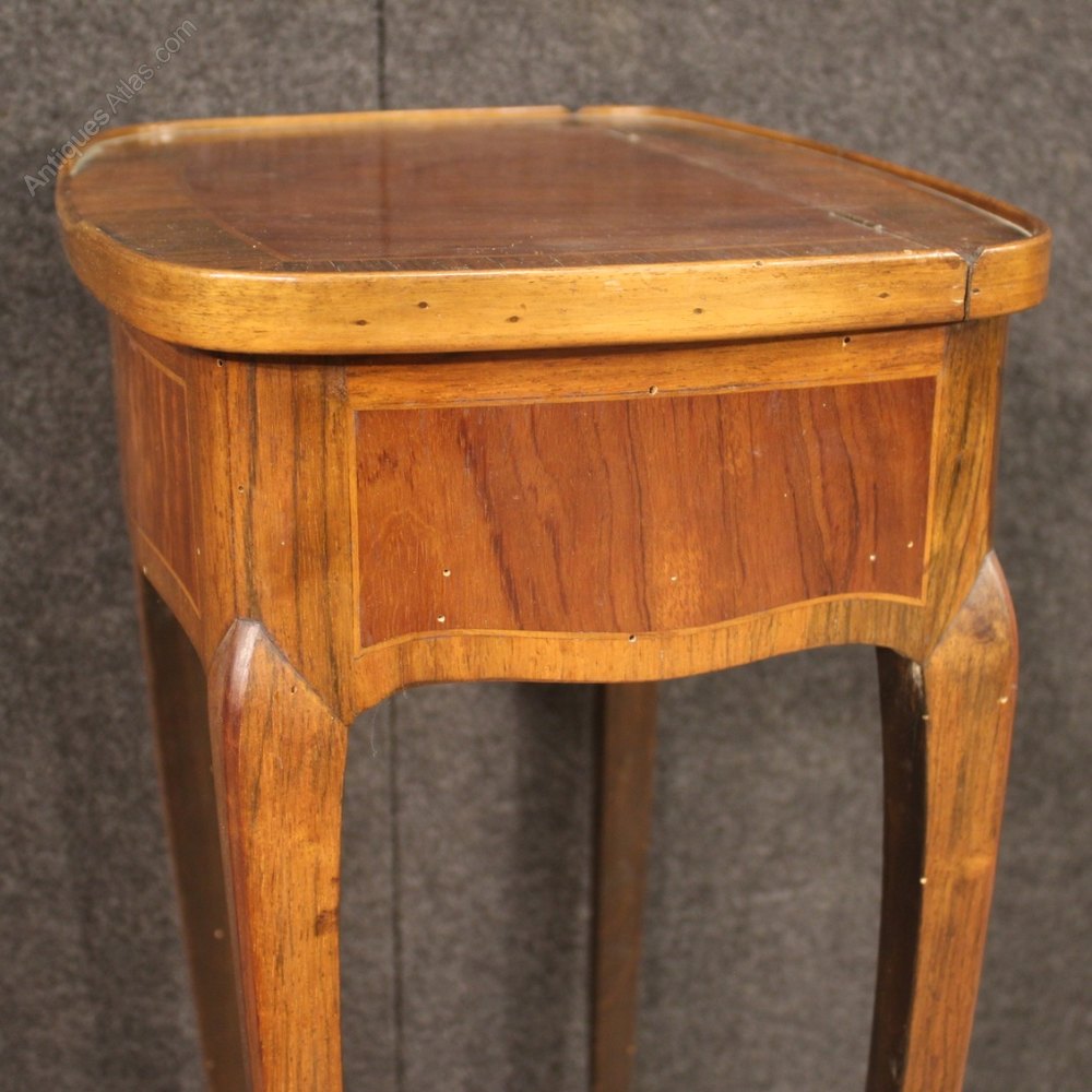 French Side Table In Inlaid Wood Antiques Atlas