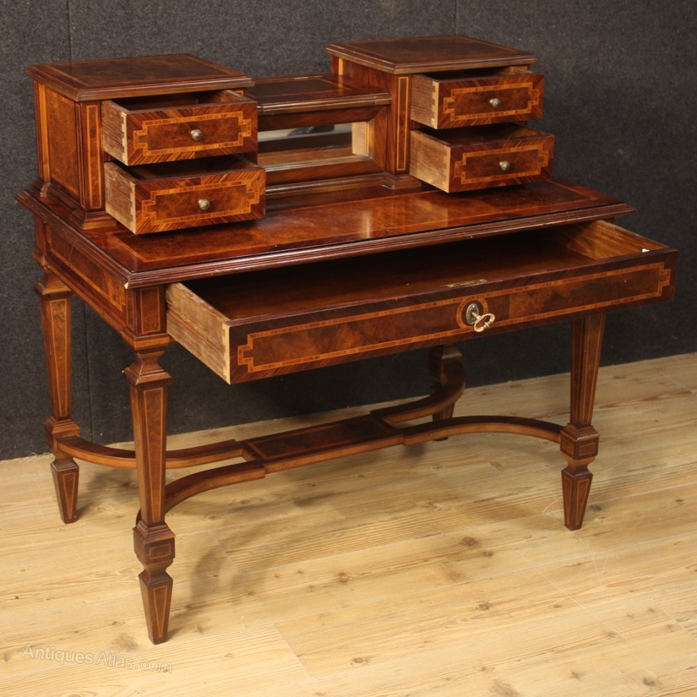 Antiques Atlas French Writing Desk In Inlaid Wood