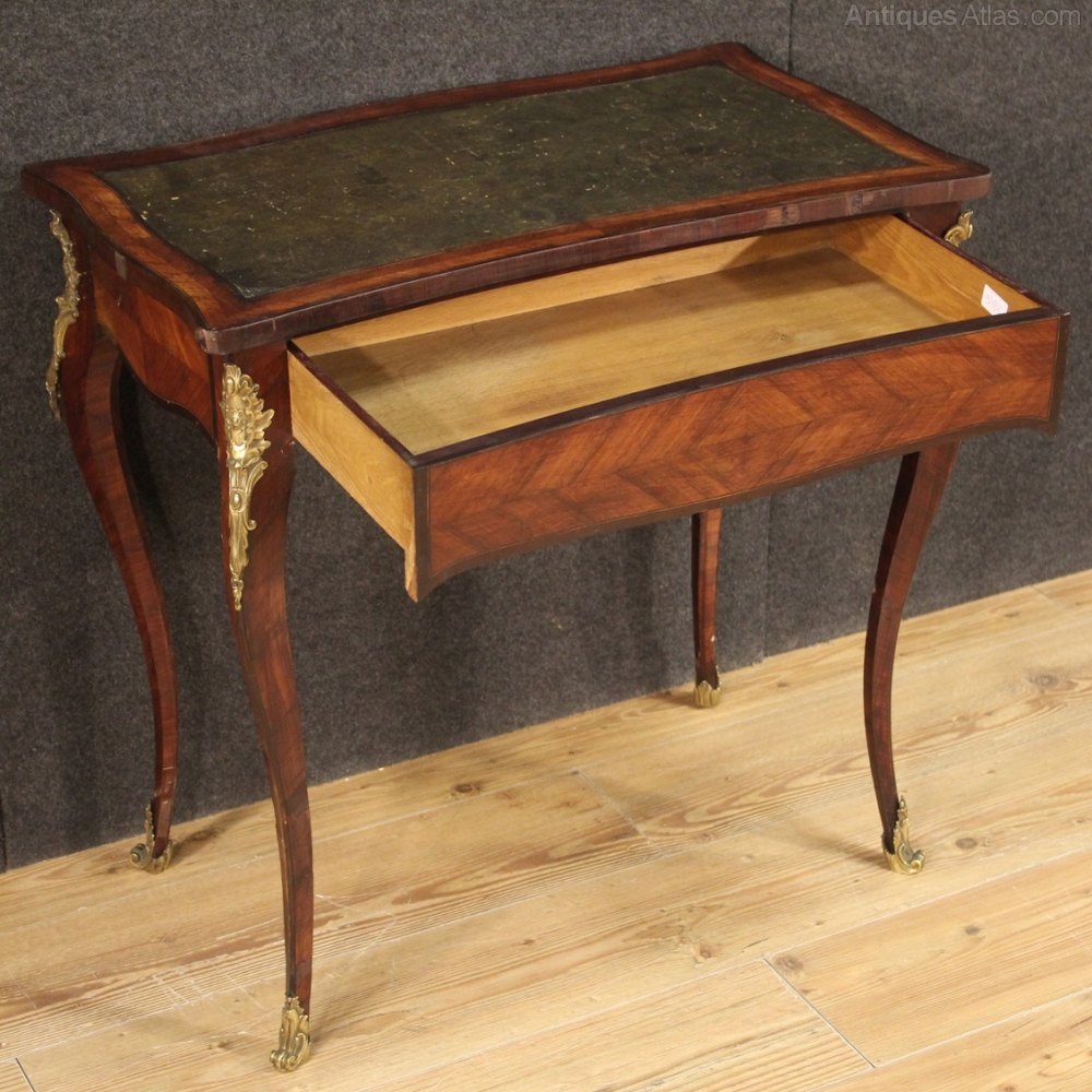 French Writing Desk In Inlaid Wood Antiques Atlas