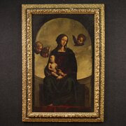 Great 17th Century Religious Painting Altarpiece