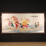 Great 20th Century Chinese Silk Embroidery Artwork