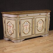 Great Lacquered And Painted Venetian Sideboard