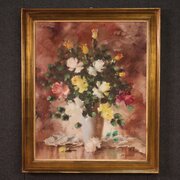 Great Signed Still Life Painting From 20th Century