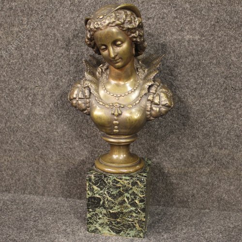 Antiques Atlas Italian Bronze Sculpture Bust Of A Noblewoman