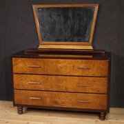 Italian Chest Of Drawers With Mirror From The 1960