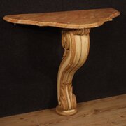 Italian Lacquered And Painted Console Table