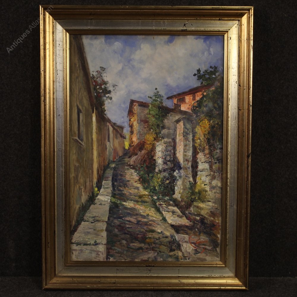 Antiques Atlas - Italian Landscape Painting In Impressionist Style