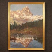 Italian Landscape Painting Signed C. Bentivoglio 