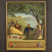 Italian Landscape Painting With Characters 