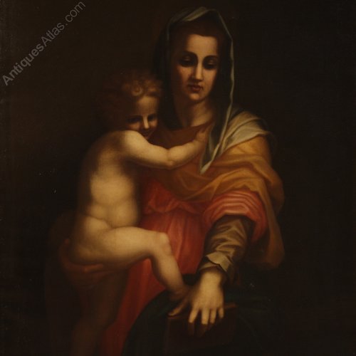 Antiques Atlas Italian Painting Madonna With Child
