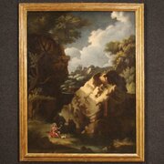 Italian Painting Landscape With St. John 