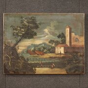 Italian Painting Seascape From The 18th Century