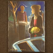 Italian Signed Painting From 20th Century