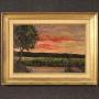 Landscape painting signed F. Rontini, 1940s